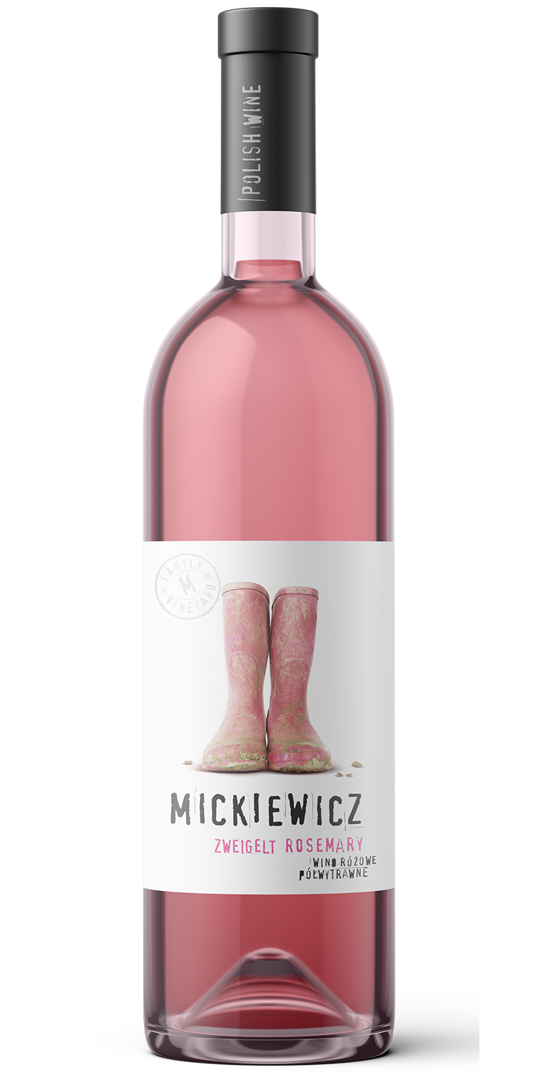 Mickiewicz zweigelt rosemary wino różowe półwytrawne 750ml