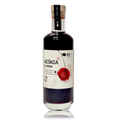 Nalewka kraftowa wiśnia rhum 500 ml
